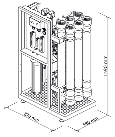 schéma osmoseur 1500l/h